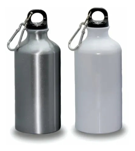 BOTELLA / TERMO DE ALUMINIO 500ML BLANCO DTF